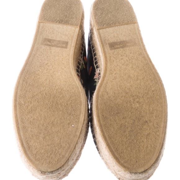 Saint Laurent Leather Low Top Floral Espadrilles Sneakers - Picture 5 of 16